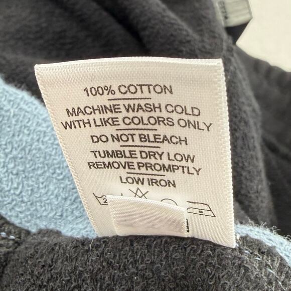 NWOT American Giant Colorblock Sweatshort Men's Medium Black Blue USA - Picture 6 of 11